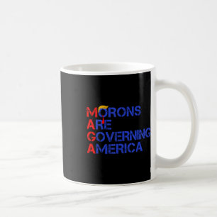 Moronen regieren Amerika lustig Trump 2024 Kaffeetasse