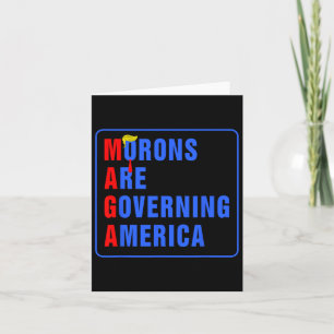 Moronen regieren Amerika lustig Trump 2024 Karte