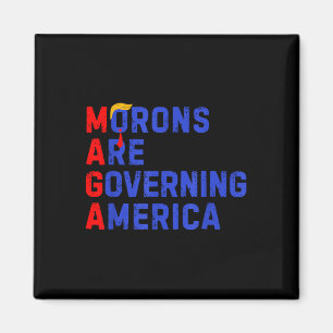Moronen regieren Amerika lustig Trump 2024 Magnet