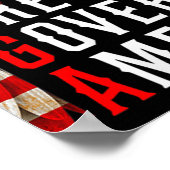 Moronen regieren Amerika lustig Trump 2024 Poster (Ecke)