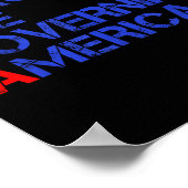 Moronen regieren Amerika lustig Trump 2024 Poster (Ecke)