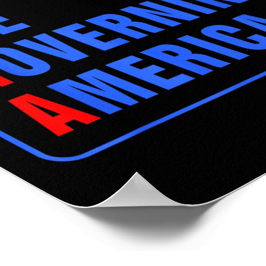 Moronen regieren Amerika lustig Trump 2024 Poster (Ecke)