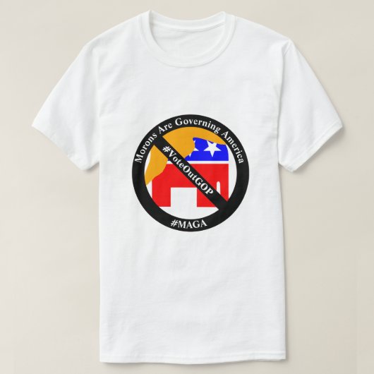 Moronen regieren Amerika T-Shirt (Design vorne)