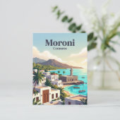 Moroni Komoren Postkarte (Stehend Vorderseite)