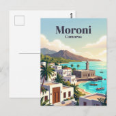 Moroni Komoren Postkarte (Vorne/Hinten)