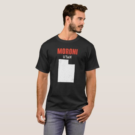 Moroni Utah USA Staat America Travel Utahan T-Shirt (Vorne ganz)