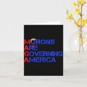 Morons Are Governing America Funny Trump 2024 Karte (Gelbe Blume)