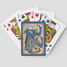 Morose Jester Bicycle Playing Cards Blue Gray Spielkarten