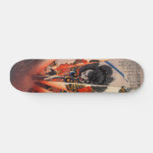 Morozumi Bungo-no-kami Masakiyo Kuniyoshi samurai Skateboard (Horizontal)