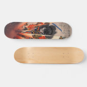 Morozumi Bungo-no-kami Masakiyo Kuniyoshi samurai Skateboard (Horizontal)