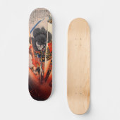 Morozumi Bungo-no-kami Masakiyo Kuniyoshi samurai Skateboard (Vorderseite)
