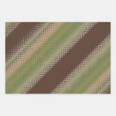 Morph Green Brown Paper Pack 3 Geschenkpapier Set (Vorderseite 2)