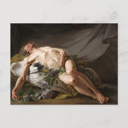 Morpheus von Jean-Bernard Restout (1771) Postkarte (Vorderseite)