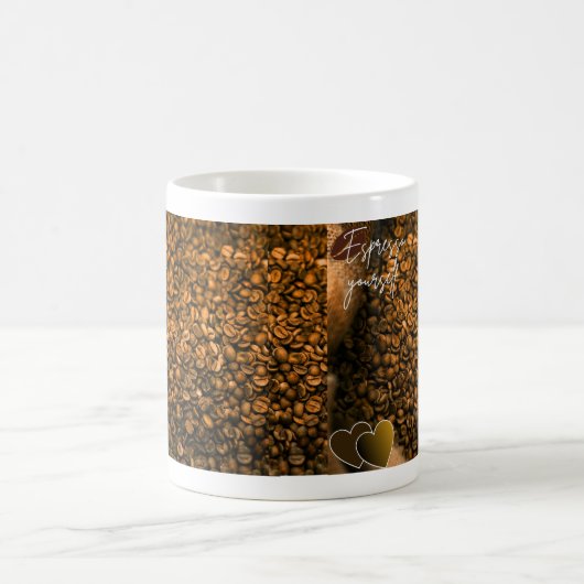 Morphing mug with coffee theme  verwandlungstasse (Mittel)