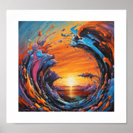 Morphing Sunset Poster