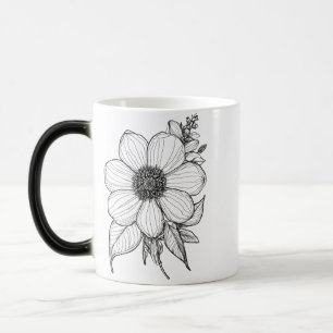 Morphing Tasse 11 oz - Blumengestalt Kontur Design