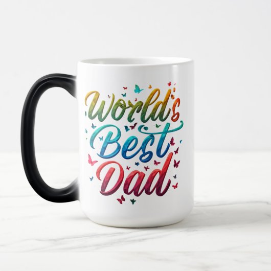 Morphing Tasse 15 oz - Der beste Vater der Welt** (Links)