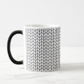 Morphing-Tasse "BLACK & WHITE STRICK" Verwandlungstasse (Links)