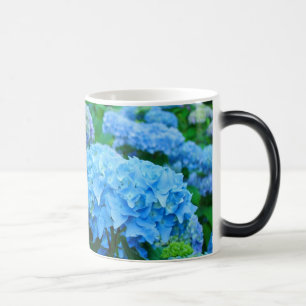 Morphing-Tasse Blaue Hortensien Blumen Kaffeetasse