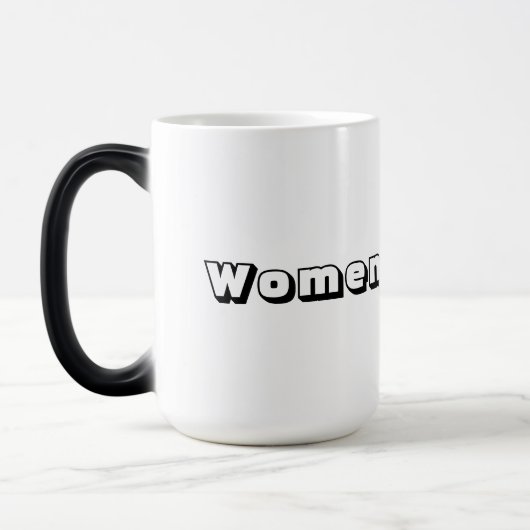 Morphing Tasse - "Frauen" Textname gedruckt (Links)