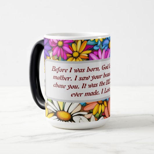 Morphing Tasse - Gott ließ mich meine Mutter aussu (Vorderseite Links)
