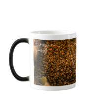 Morphing-Tasse mit Kaffeethema