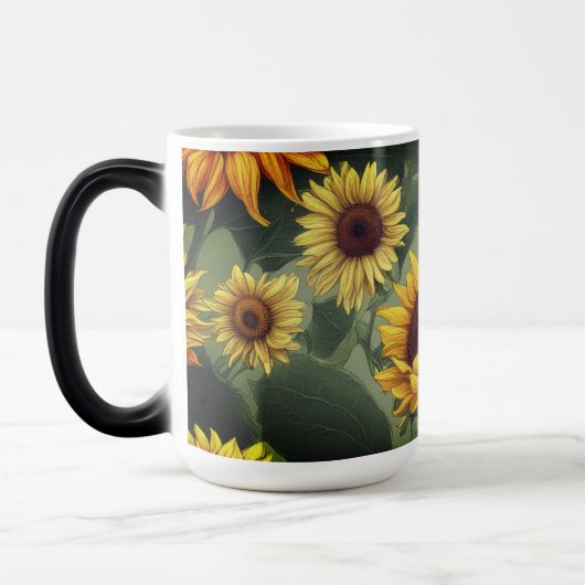 Morphing Tasse - Sonnenblume Abstrakt #699 (Links)