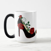 Morphing-Tasse - Stiletto-Rose Verwandlungstasse (Links)