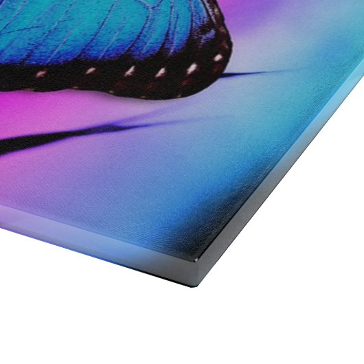 Morpho auf Rainbow Schneidebrett (Ecke)