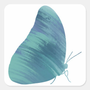 Morpho-Aufkleber im Acrylstil Quadratischer Aufkleber
