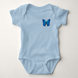 Morpho Blue Butterfly Baby Strampler