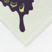 Morpho Blue Elegant Butterflies Fleece Blanket (Ecke)