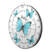 Morpho butterflies cartoon illustration dartscheibe (Vorderseite rechts)