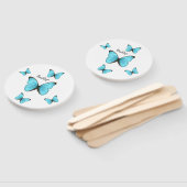 Morpho butterflies cartoon illustration  fächer (Non-assembled)