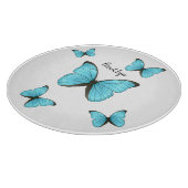 Morpho butterflies cartoon illustration schneidebrett (Ecke)