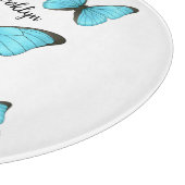 Morpho butterflies cartoon illustration schneidebrett (Ecke)