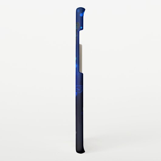 Morpho Butterfly im dunklen Hintergrund Samsung Galaxy Hülle (Linke Seite)