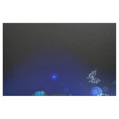 Morpho Butterfly im dunklen Hintergrund Stoff (Fat Quarter (45,7 x 55,9 cm))