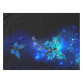 Morpho Butterfly im dunklen Hintergrund Tischdecke (Vorderseite (Horizontal))