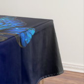 Morpho Butterfly im dunklen Hintergrund Tischdecke (Beispiel)