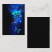 Morpho Butterfly im dunklen Hintergrund Visitenkarte (Vorne/Hinten)