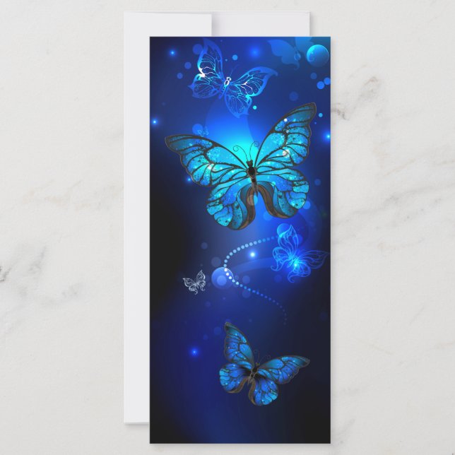 Morpho Butterfly in the Dark Background (Vorderseite)