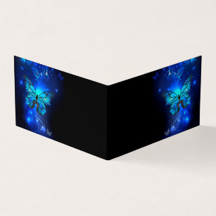 Morpho Butterfly in the Dark Background