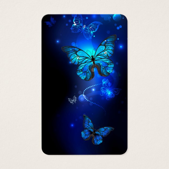 Morpho Butterfly in the Dark Background (Vorderseite)