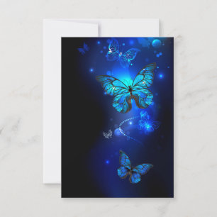 Morpho Butterfly in the Dark Background Ankündigung