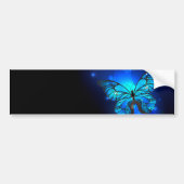 Morpho Butterfly in the Dark Background Autoaufkleber (Vorne)