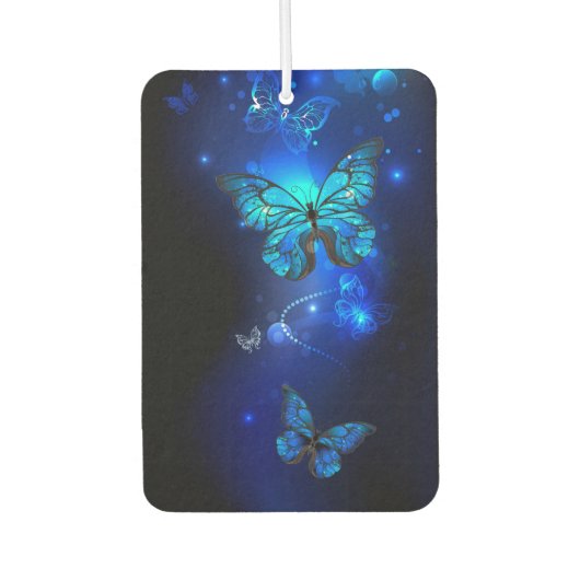 Morpho Butterfly in the Dark Background Autolufterfrischer (Vorderseite)