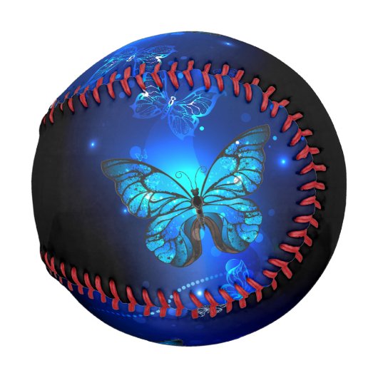 Morpho Butterfly in the Dark Background Baseball (Vorne Rechts)