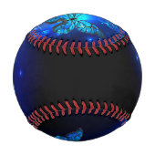 Morpho Butterfly in the Dark Background Baseball (Vorderseite)