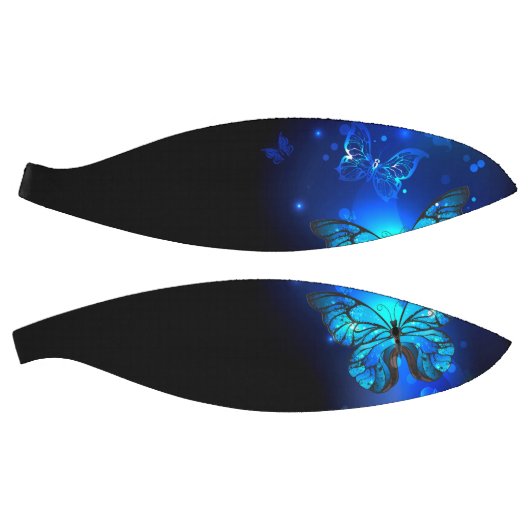 Morpho Butterfly in the Dark Background Basketball (Panele)